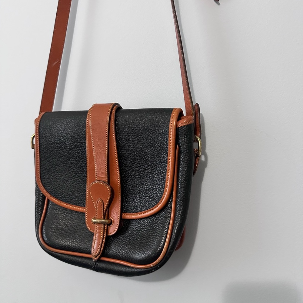 Dooney & Bourke Black and Brown Crossbody Bag